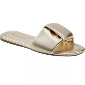 Marc Fisher Gold Women's Slide Sandals